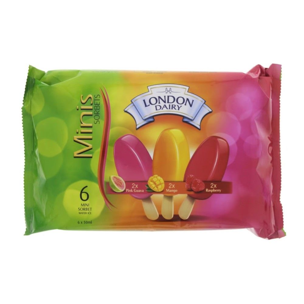 Buy London Dairy Minis Pink Guava + Mango + Raspberry Ice Cream Stick ...