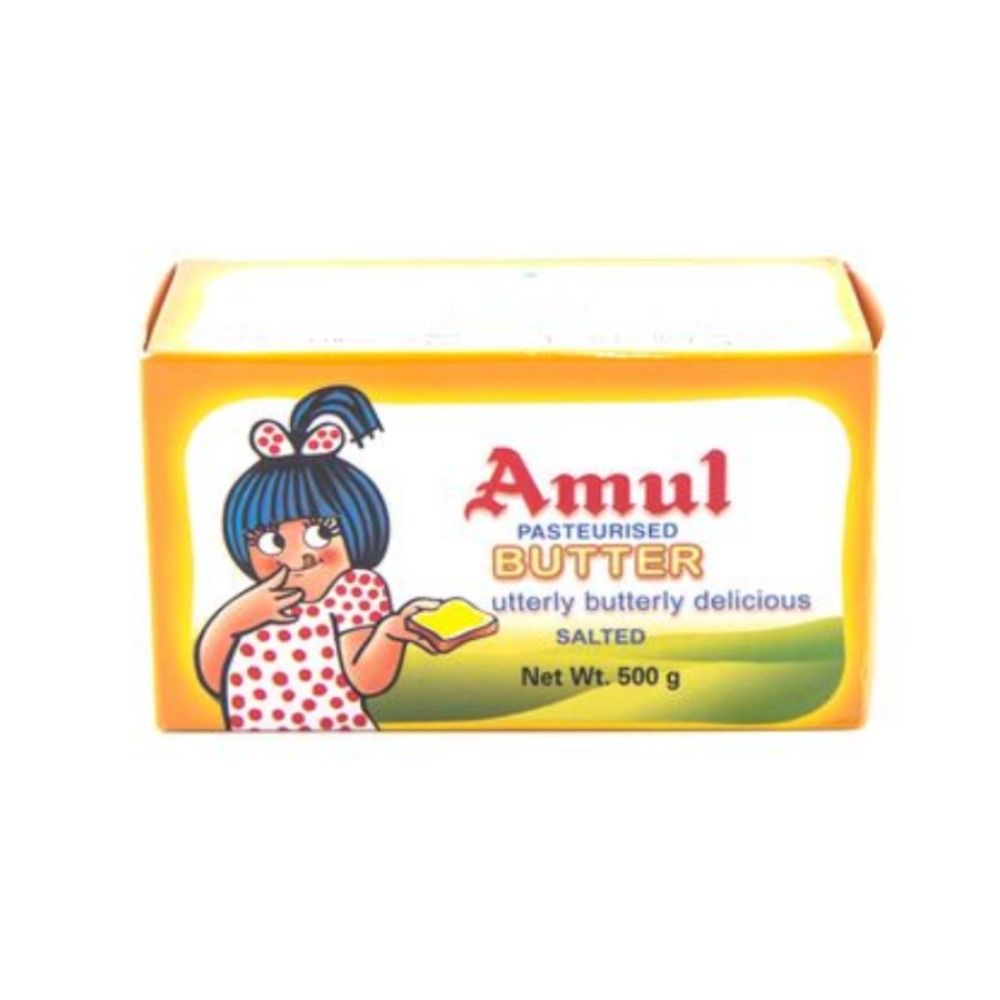 Buy Amul Pasteurised Salted Butter, 500g Online in Oman | Talabat Oman