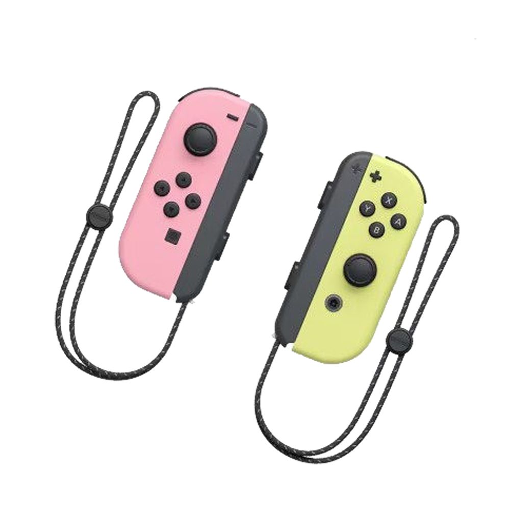 Nintendo 任天堂】Switch Joy-con 原廠左右手把-粉紅&粉黃配色(台灣