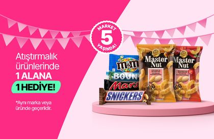 Yemek Sepeti Atıştırmalıklarda 1 Alana 1 Bedava