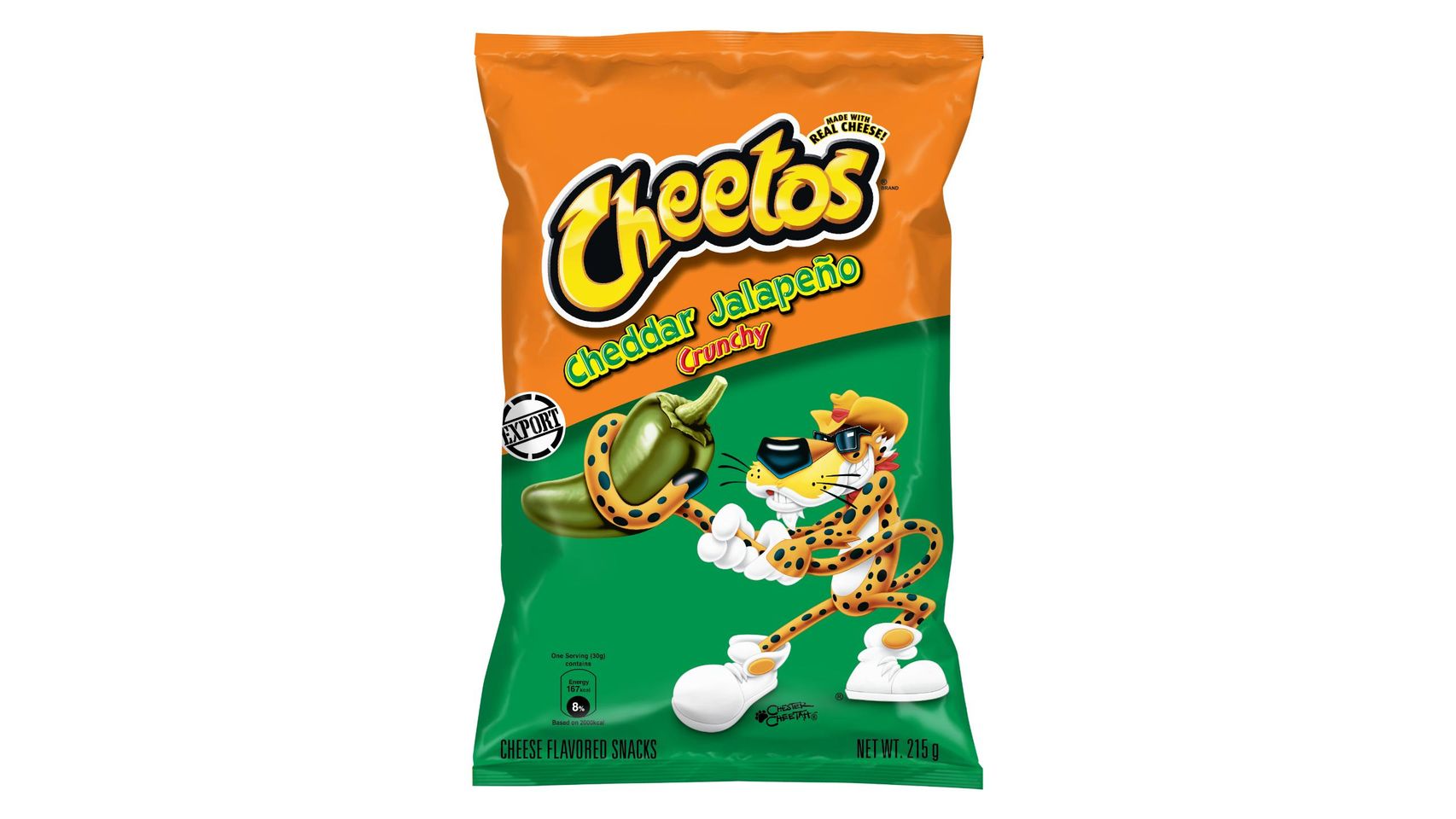Cheetos Crunchy Cheddar & Jalapeno 215g delivery near you foodpanda