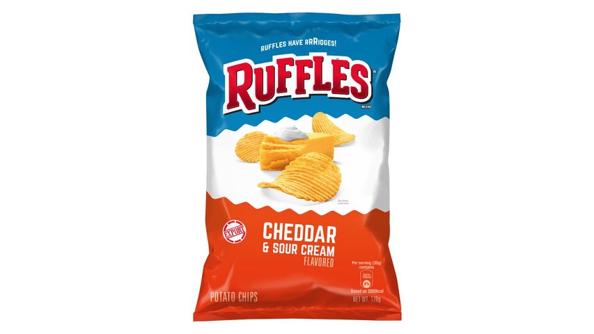 Ruffles Cheddar and Sour Cream Potato Chips 180g delivery near you in ...