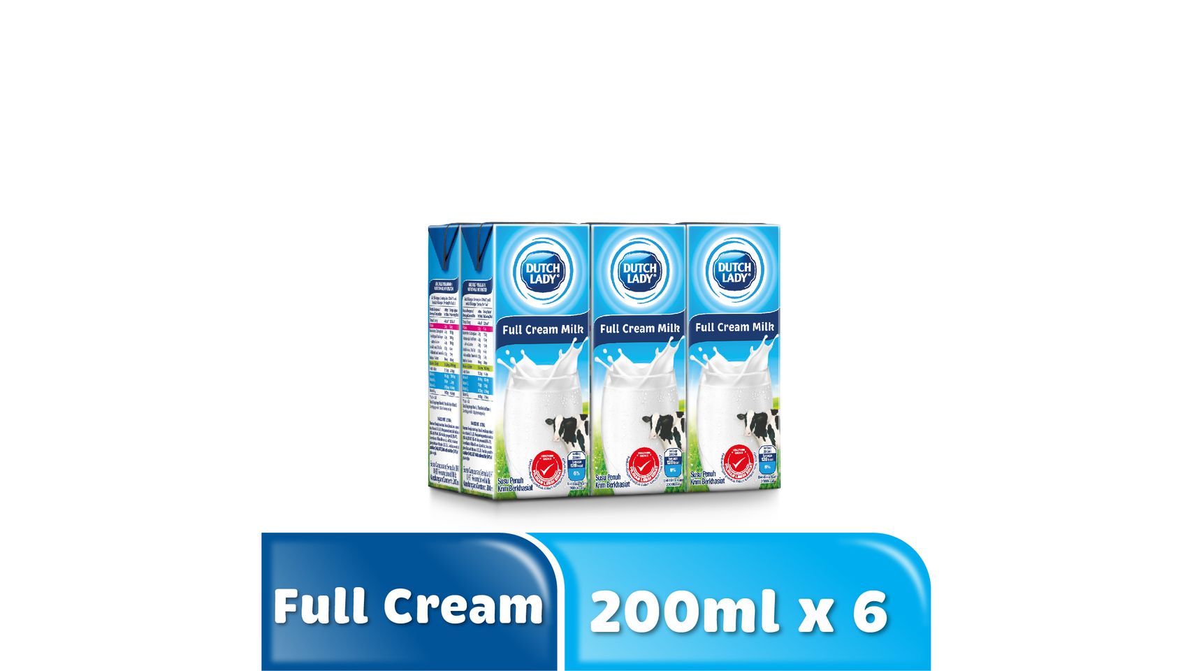Dutch Lady Full Cream Uht Milk 6pcs x 200ml delivery near you