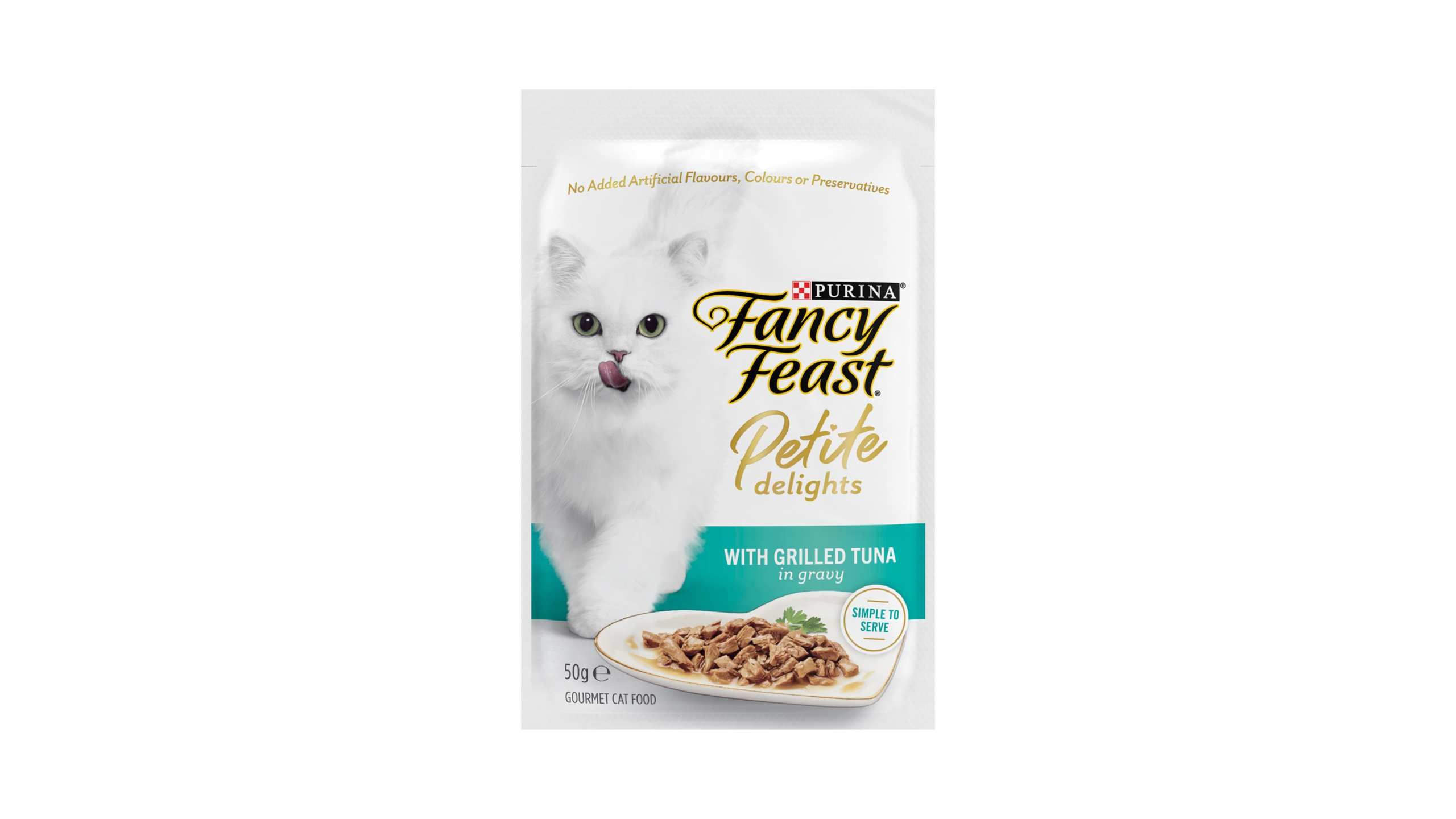 Fancy Feast Petite Delights with Grilled Tuna in Gravy 50g