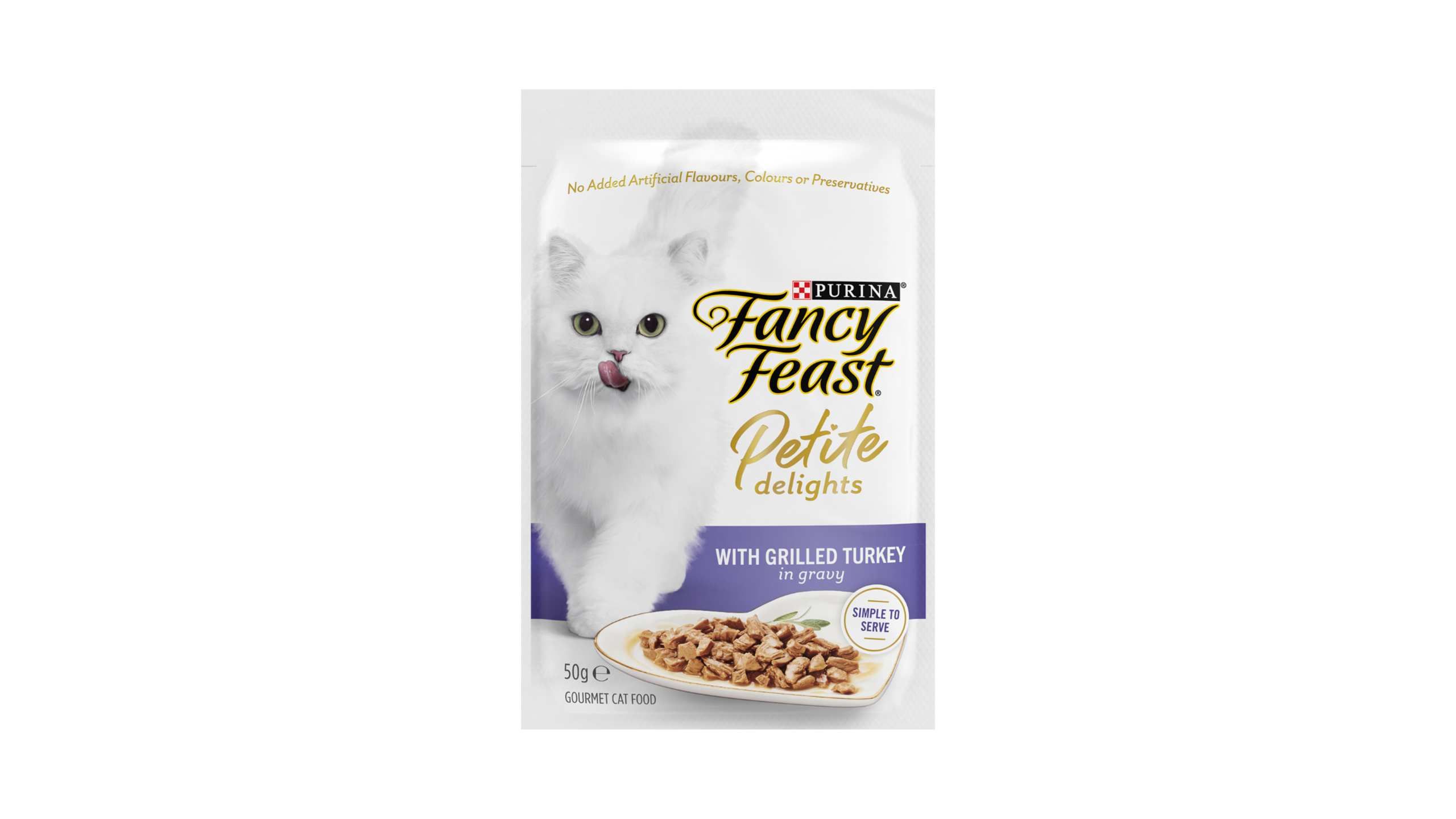 Fancy Feast Petite Delights with Grilled Turkey in Gravy 50g