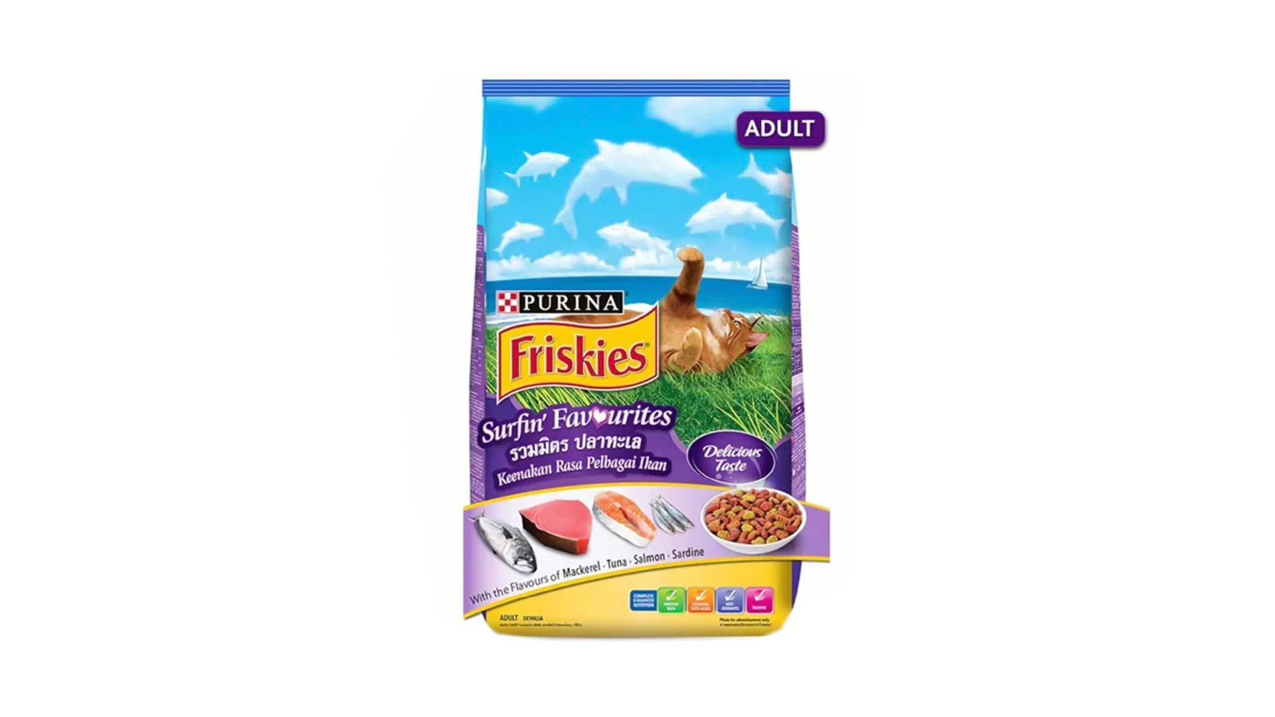 Buy Purina Friskies Springsteen Surfin and Turfin Favourites Dry