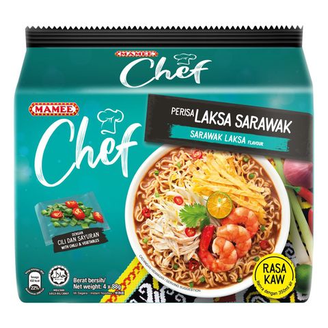 Mamee Chef Sarawak Laksa 4 x 88g delivery near you | foodpanda Malaysia