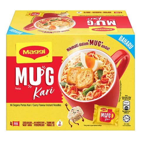 Maggi Mug Kari 4 Pieces x 58g delivery near you | foodpanda Malaysia