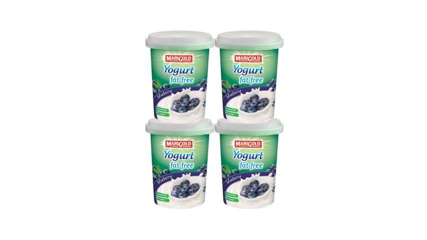 Marigold Fat Free Yogurt Cream Blueberry | 135 g x4
