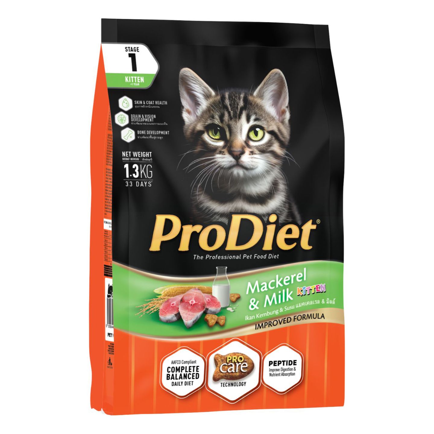 Buy Prodiet Kitten Milky Mackerel 1.3kg from pandamart Johor Bharu online in