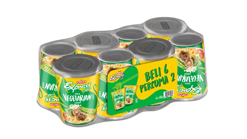Mamee Express Cup Vegetarian (6+2) x 65g delivery near you | foodpanda ...