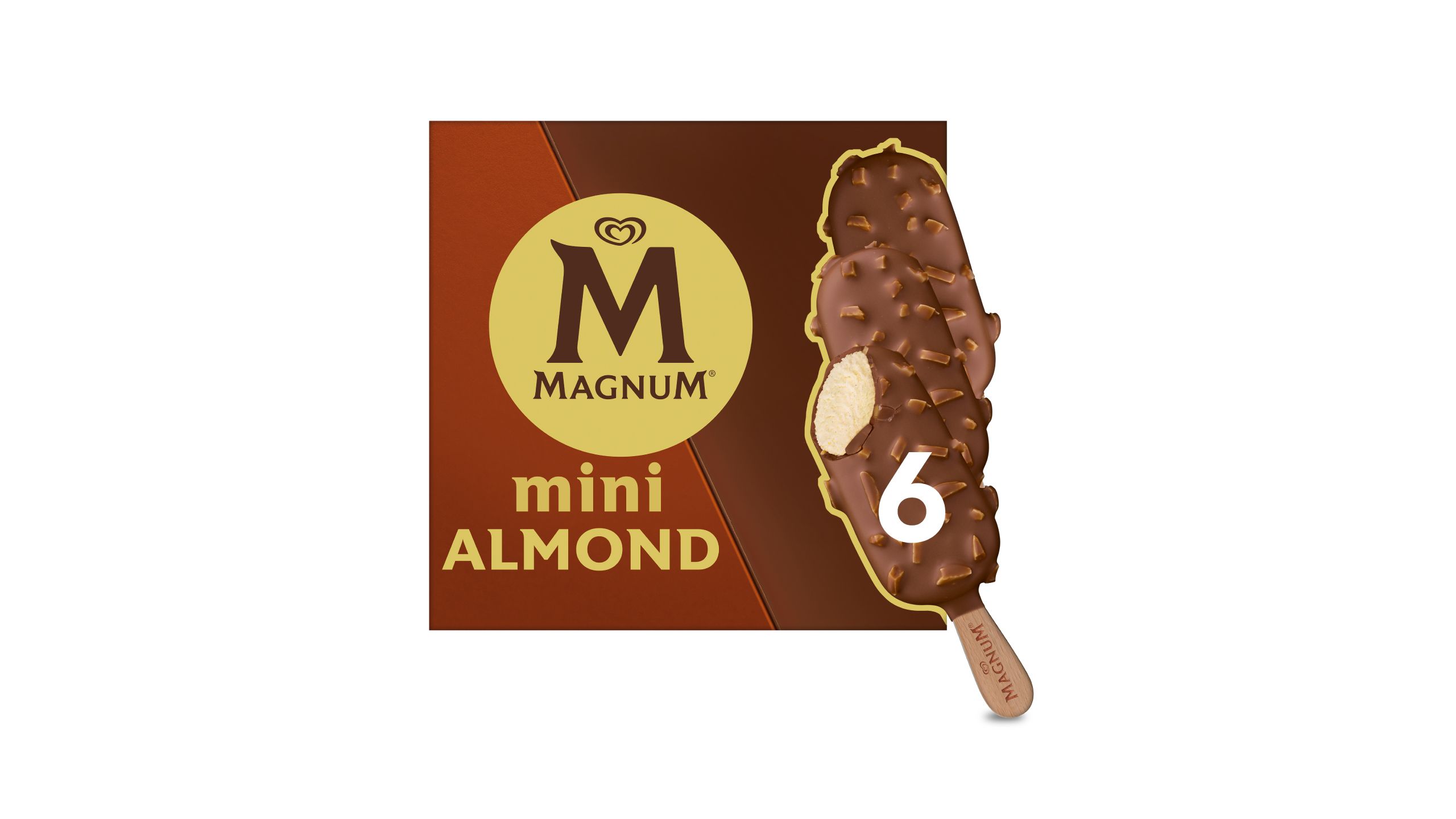Wall's magnum Mini almond 6x 45ml (8999999035631)