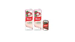 Yeo's Lychee Drink | 1 L x 2 + Yeo's Canned Drinks Grass Jelly | 300 ml