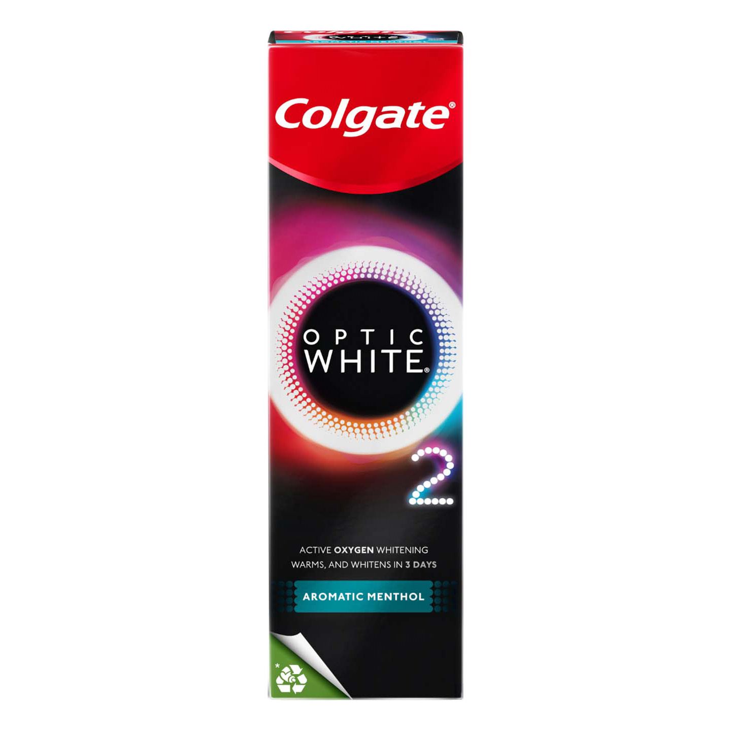 Colgate Optic White O2 Aromatic Menthol Toothpaste 85g delivery