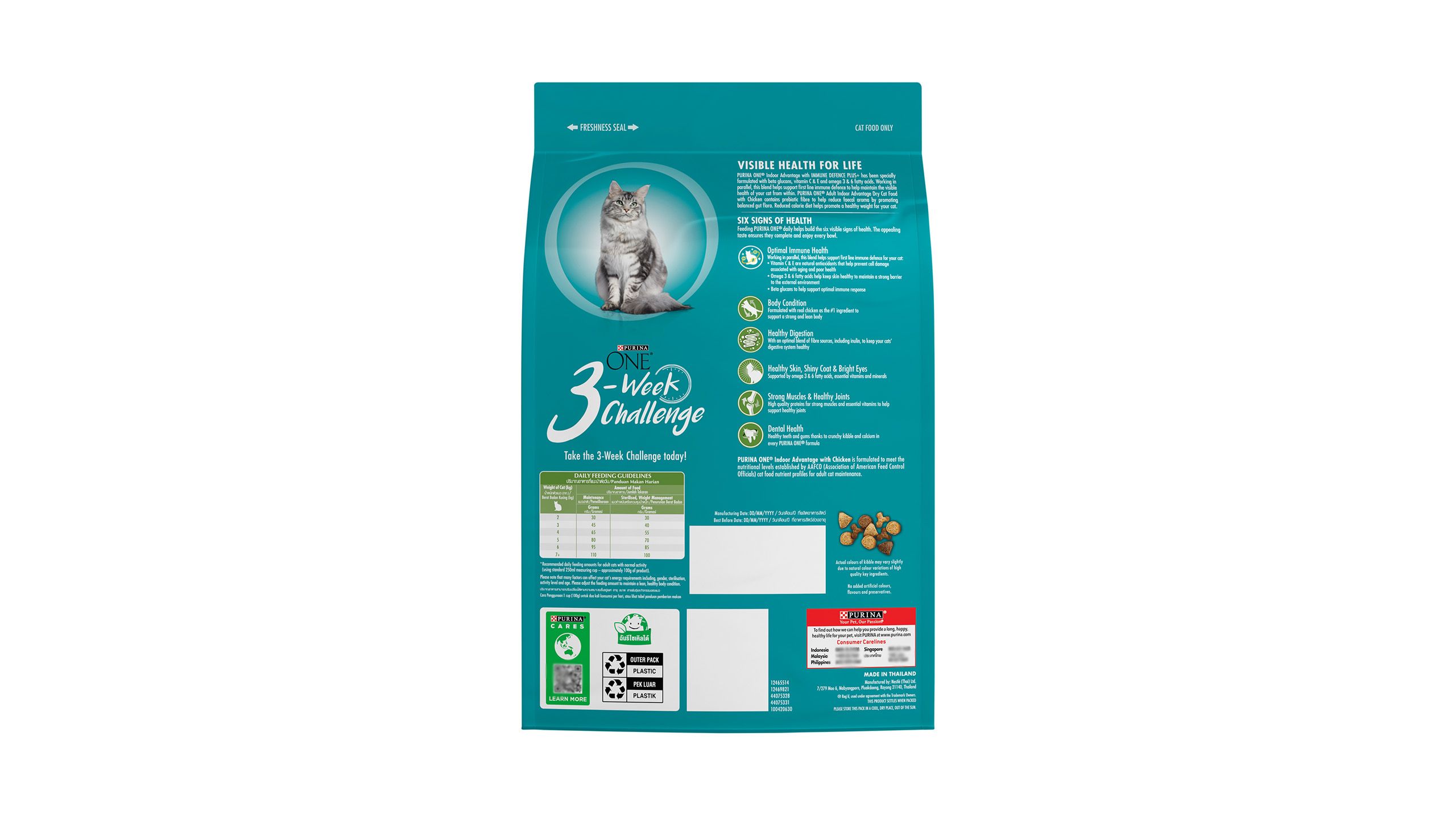 Calories in purina one hotsell cat food