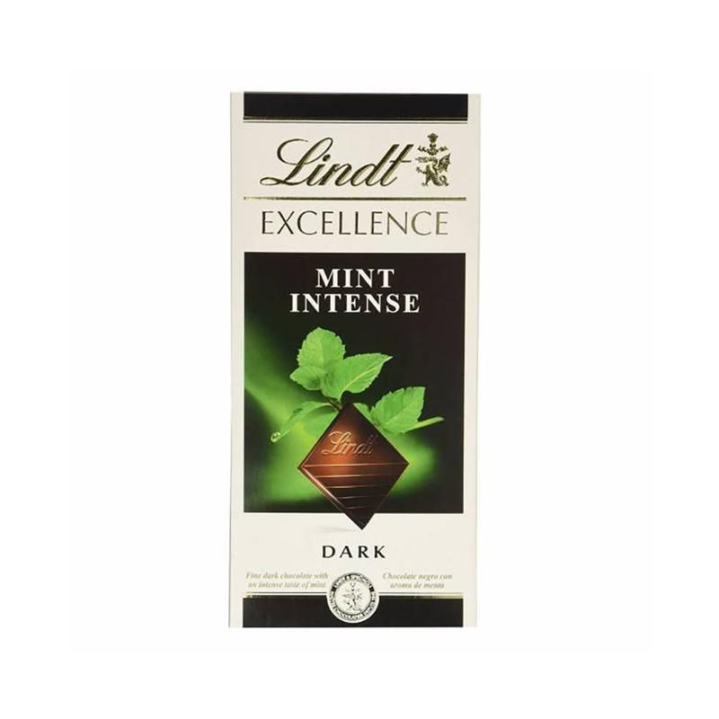 Buy Lindt Excellence Mint Intense Dark 100 g Online in UAE | Talabat UAE