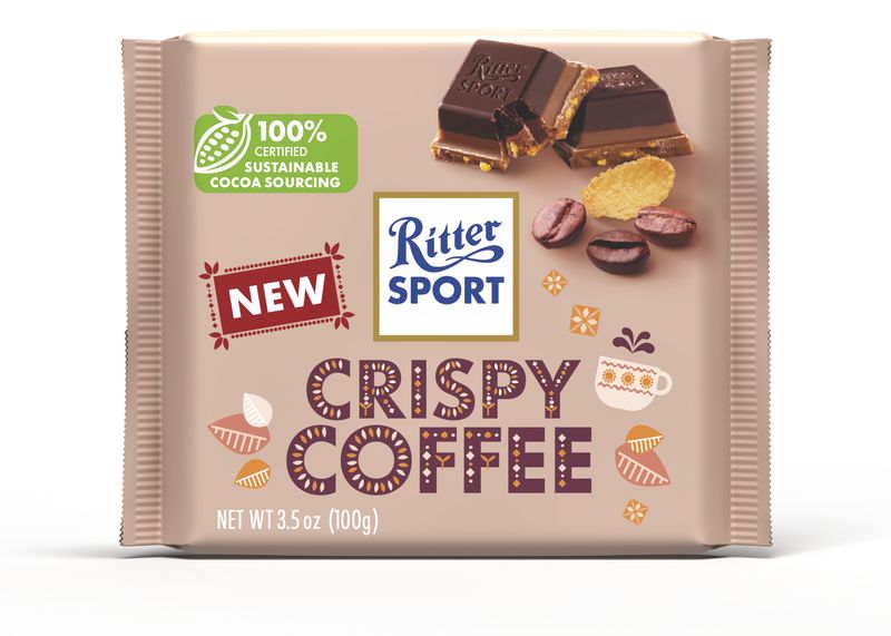 Buy Ritter Sport White Crispy Coffee Chocolate 100 g Online in UAE