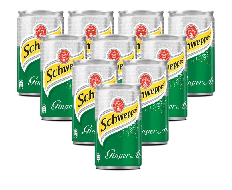 Buy Schweppes Ginger Ale Drink 150 ml x 10 Pcs Online in UAE Talabat UAE