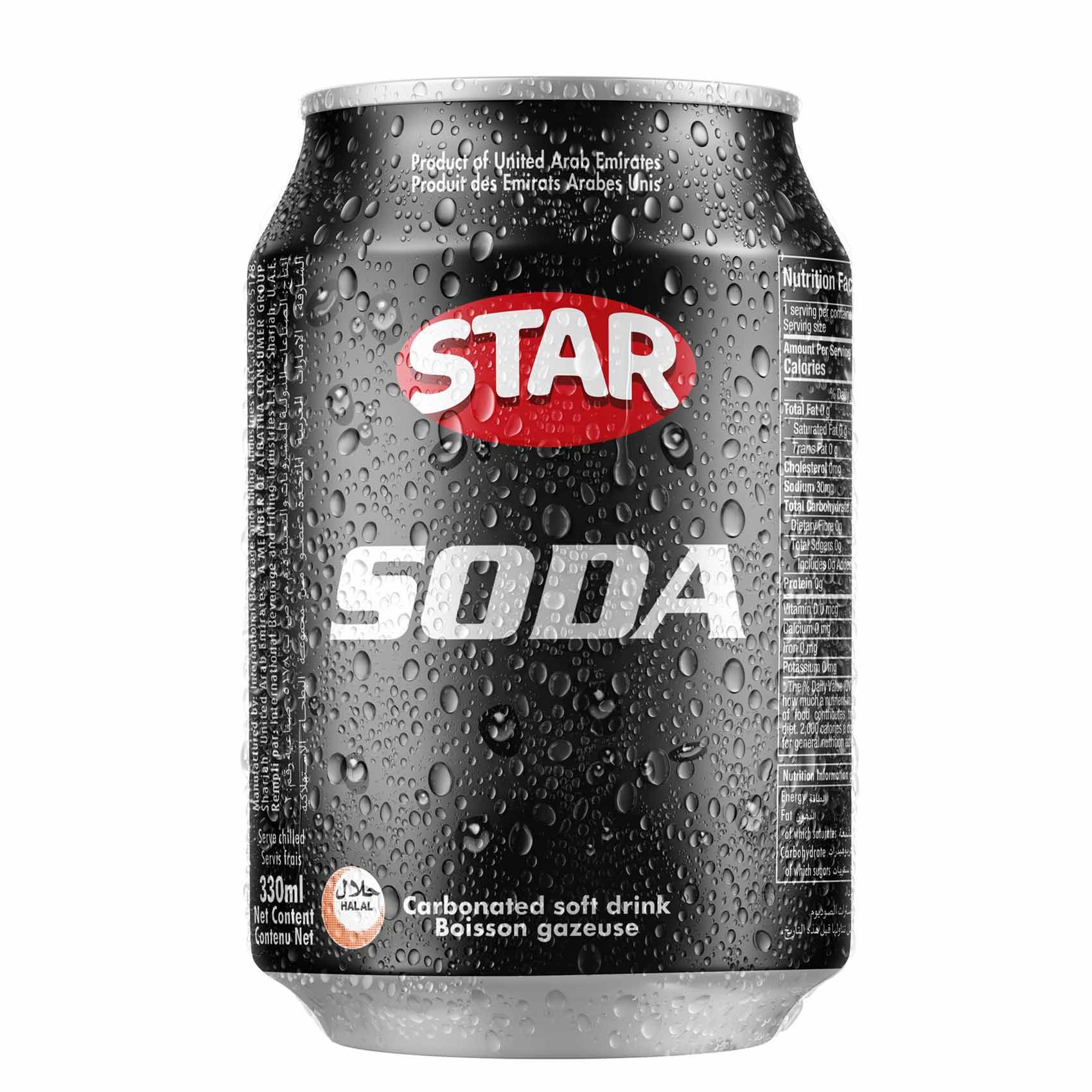 Buy Star Soda Carbonated Soft Drink Can 330 ml Online in UAE Talabat UAE