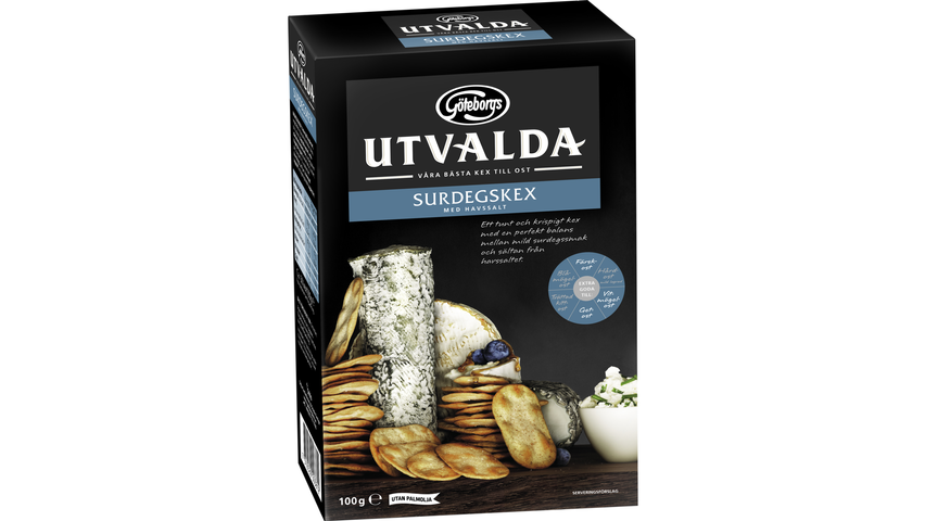 Göteborgs Utvalda Sourdough Biscuit With Sea Salt 100g