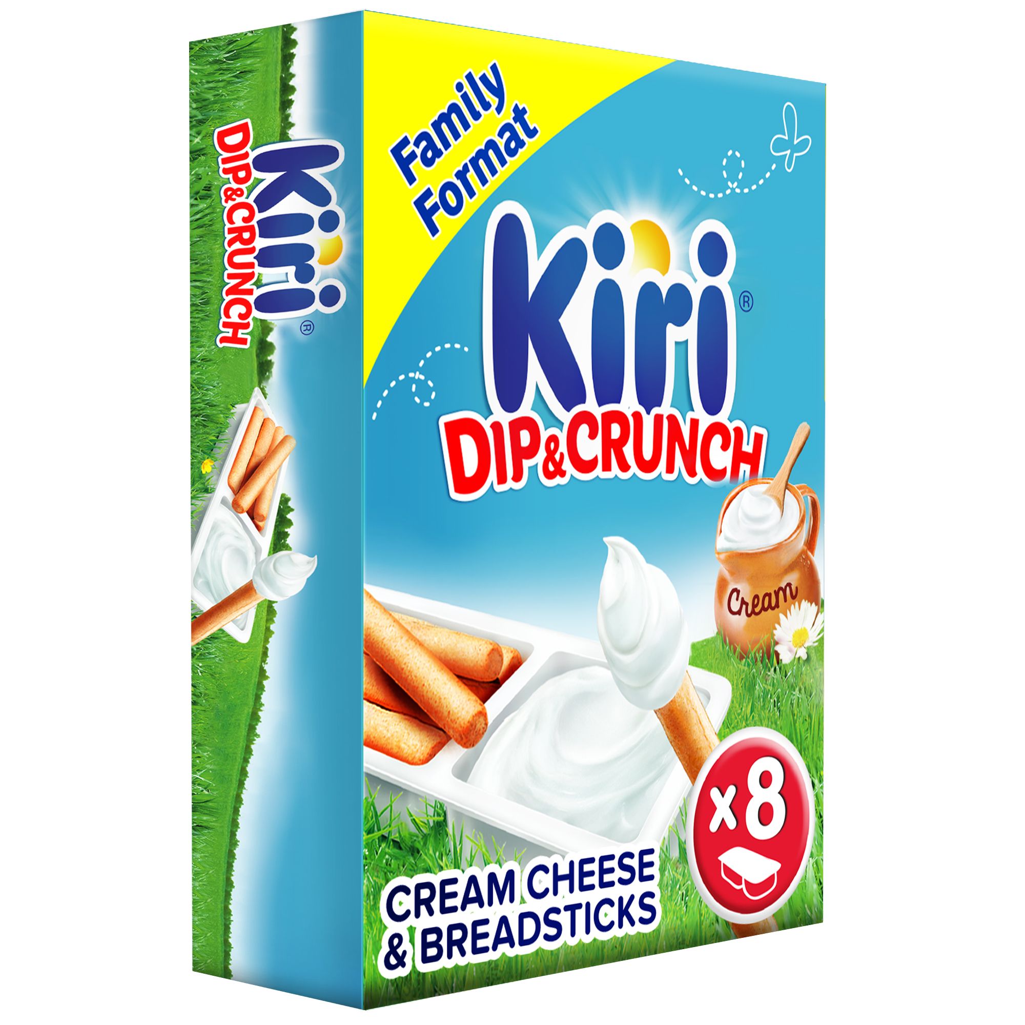Buy Kiri Dip & Crunch Cream Cheese & Breadstick Snack 280 g x 8 Portions Online in UAE Talabat UAE