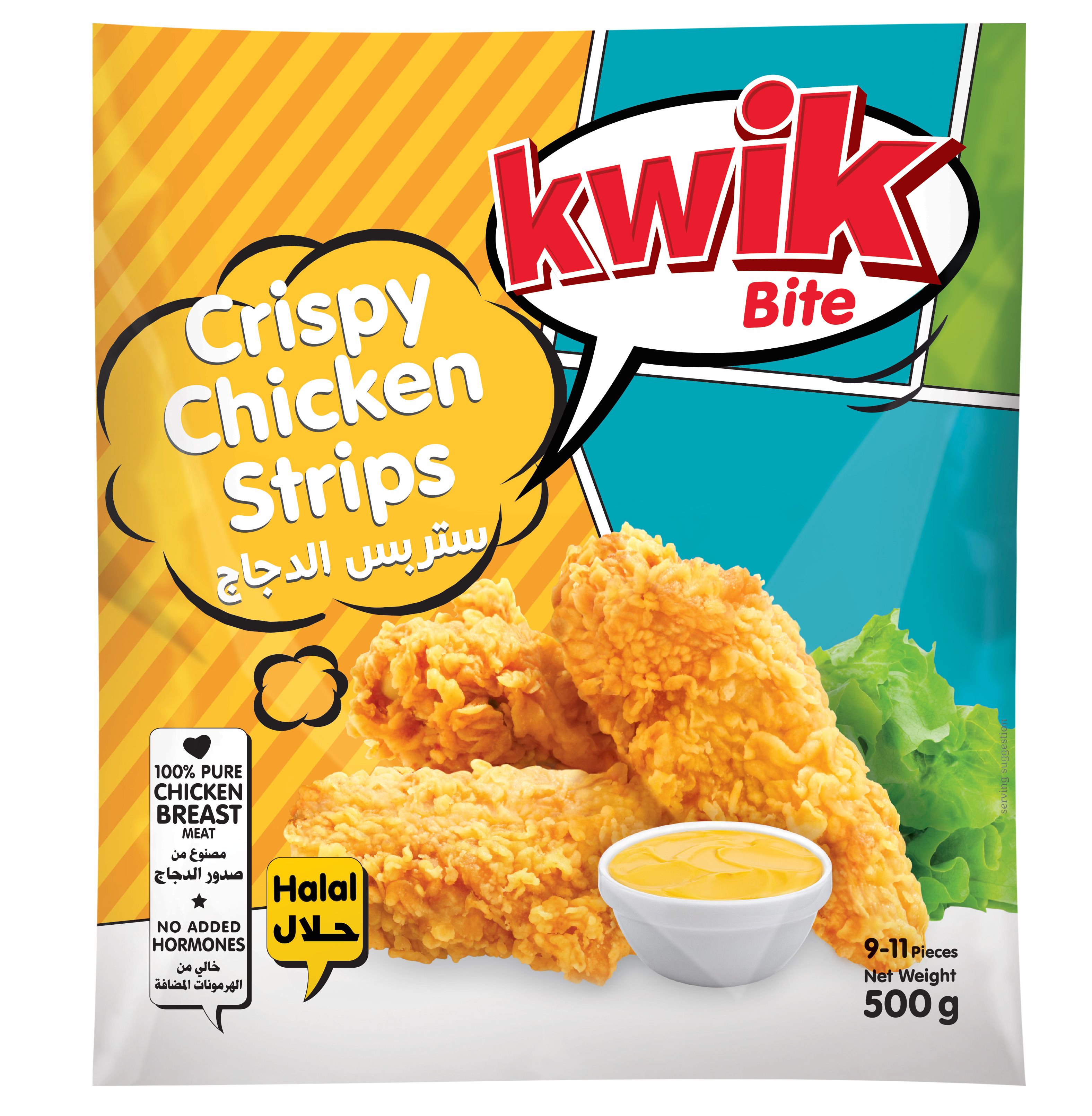 Buy Kwik Bite Crispy Chicken Strips, 500g Online in UAE Talabat UAE