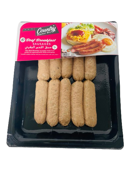 Buy Country Butcher Boy Breakfast Beef Sausage, 10 Pieces, 300g Online ...