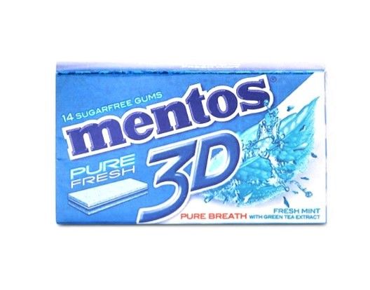 MENTOS 3D PURE FRESH MINT 33G