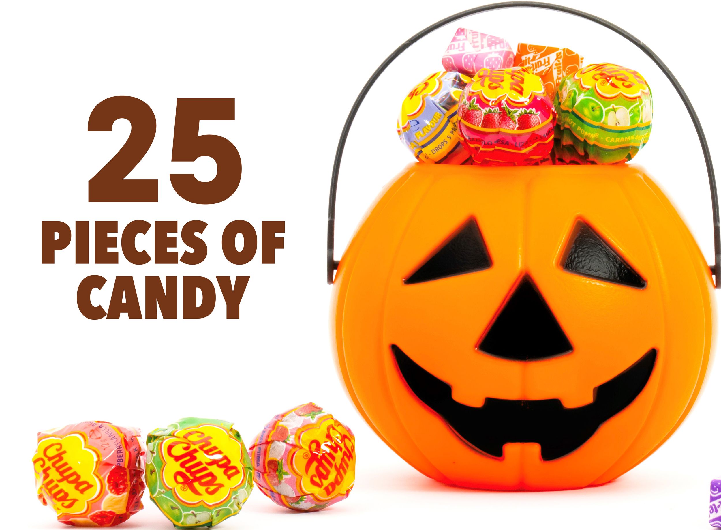 Buy Chupa Chups Halloween Medium Pumkin Bowl with 25 Candies 179 g ...