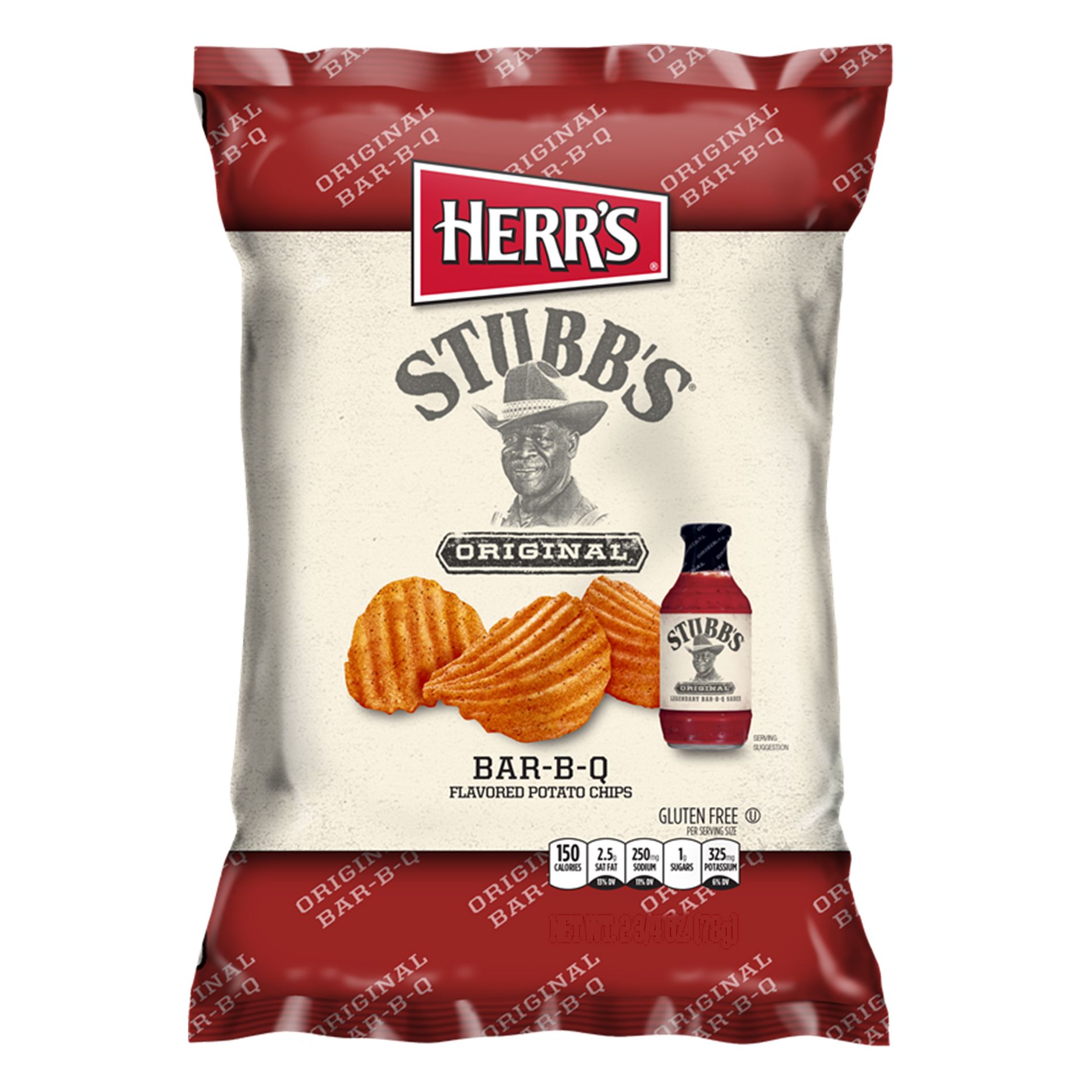 Buy Herr's Stubb's Original BarBQ Potato Chips 184.2 g Online in UAE
