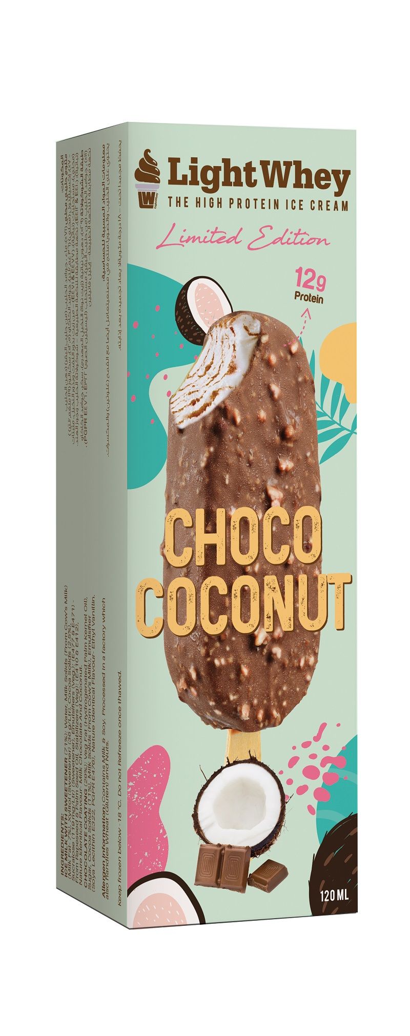 Buy Lightwhey Choco Coconut High Protein Ice Cream stick 120ml Online