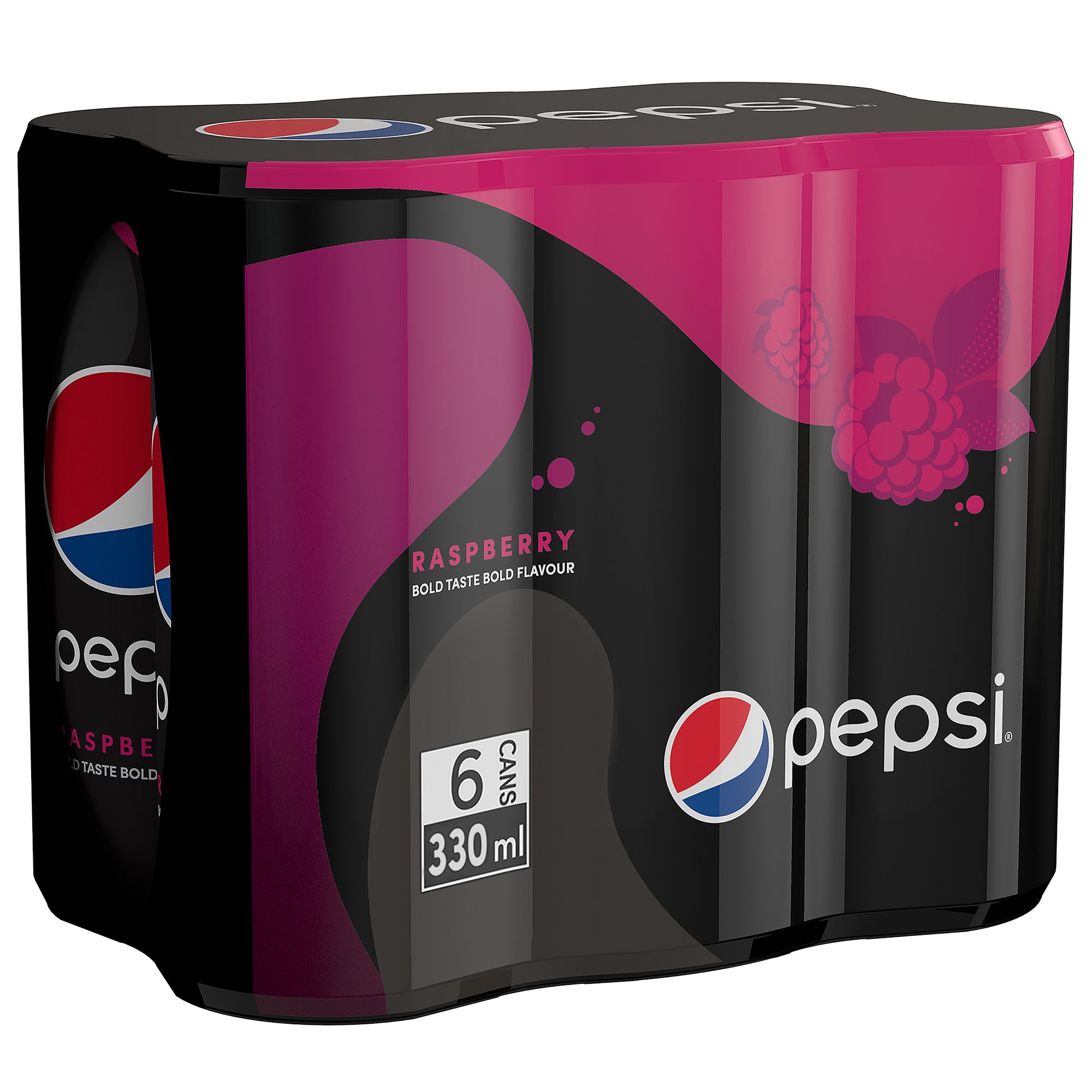 Buy Pepsi Black, Carbonated Soft Drink, Raspberry Flavor, No Sugar ...