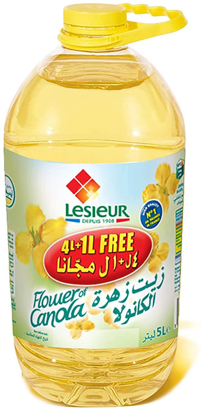 Buy Lesieur Canola Oil 4 ltr + 1 ltr free Online in UAE Talabat UAE