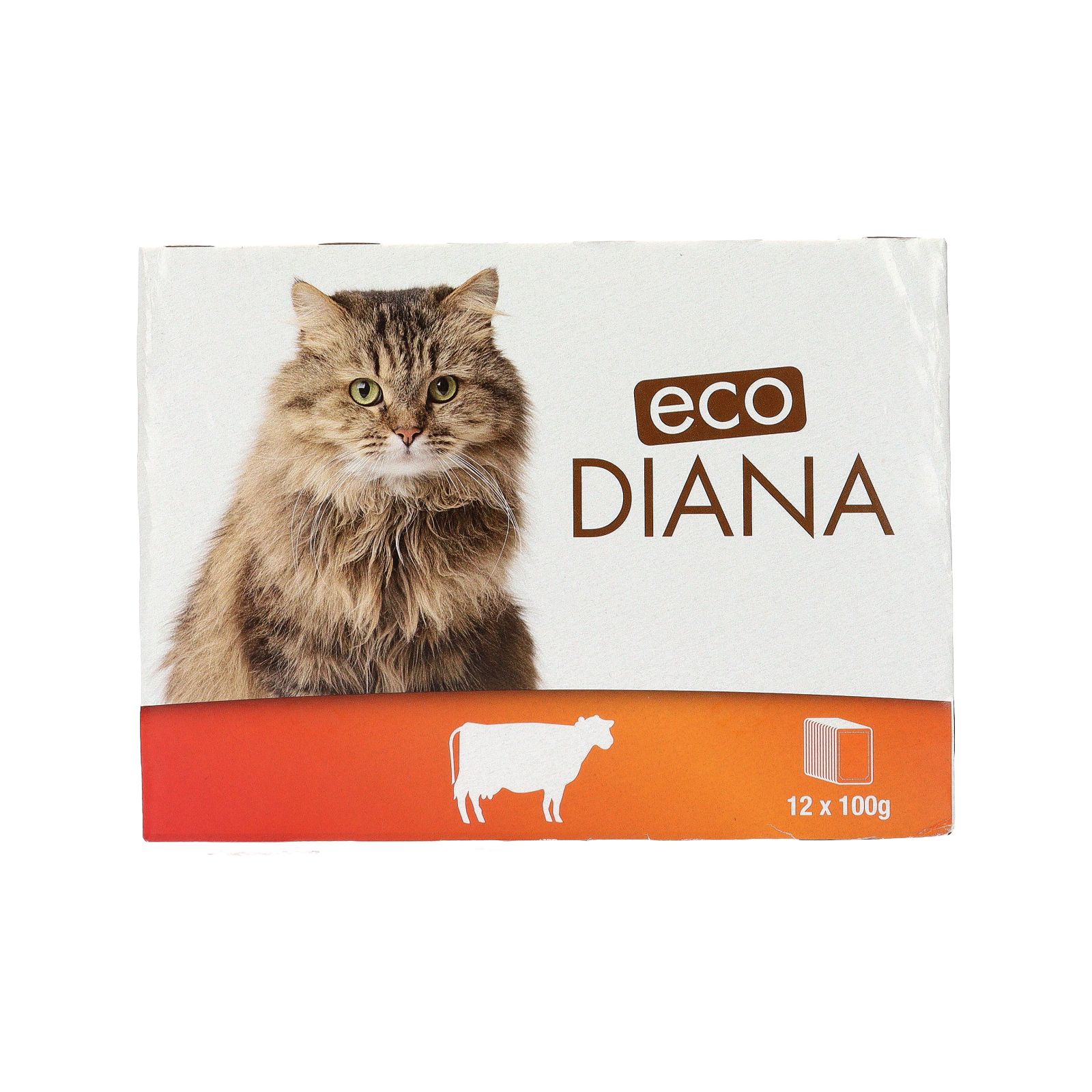 Buy Eco Diana Complete Cat Food Chunks with Beef in Gravy 100 g x 12