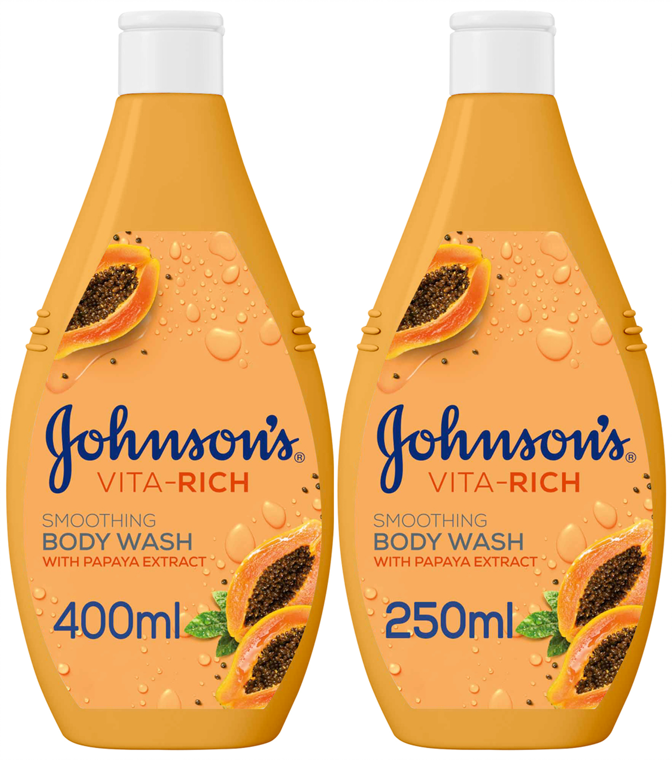 Buy Johnsons Vita Rich Smooth Body Wash Papaya 400 Ml 250 Ml Free