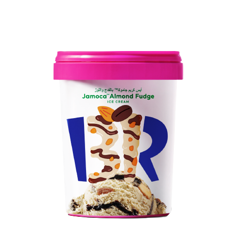 Buy Baskin Robbins Jamoca Almond Fudge Ice Cream 1 L Online in UAE ...