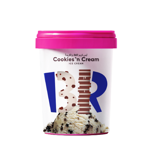 Buy Baskin Robbins Cookies N Cream Ice Cream 1 L Online in Jordan ...