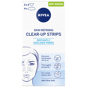 Nivea Face Skin Refining With Citric Acid Clear-Up Strips 6Pieces