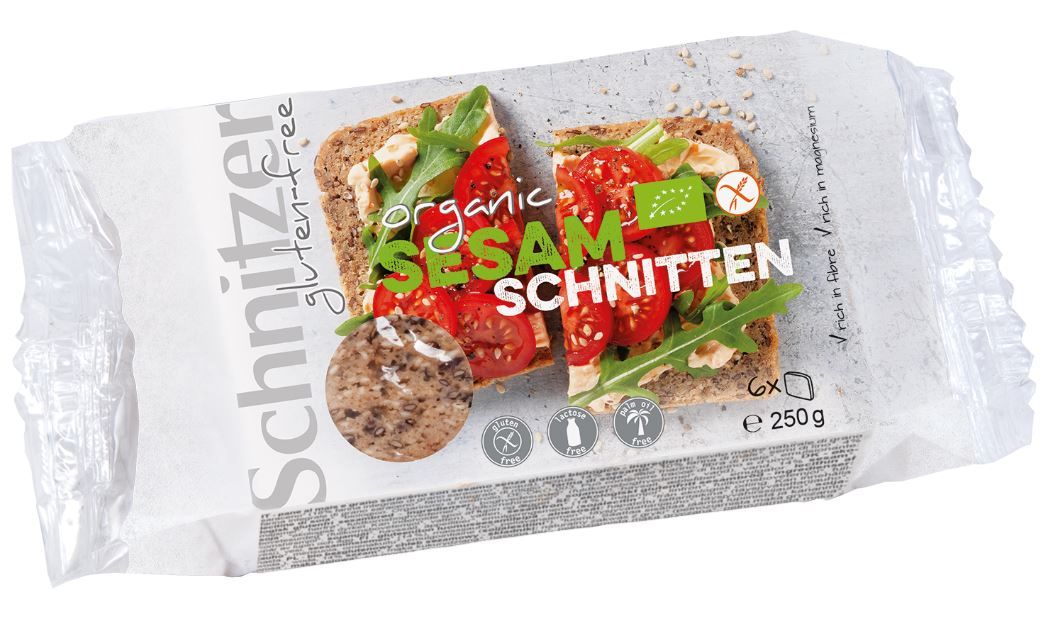 Buy Schnitzer Gluten Free Organic Sesame Bread 250 g Online in UAE