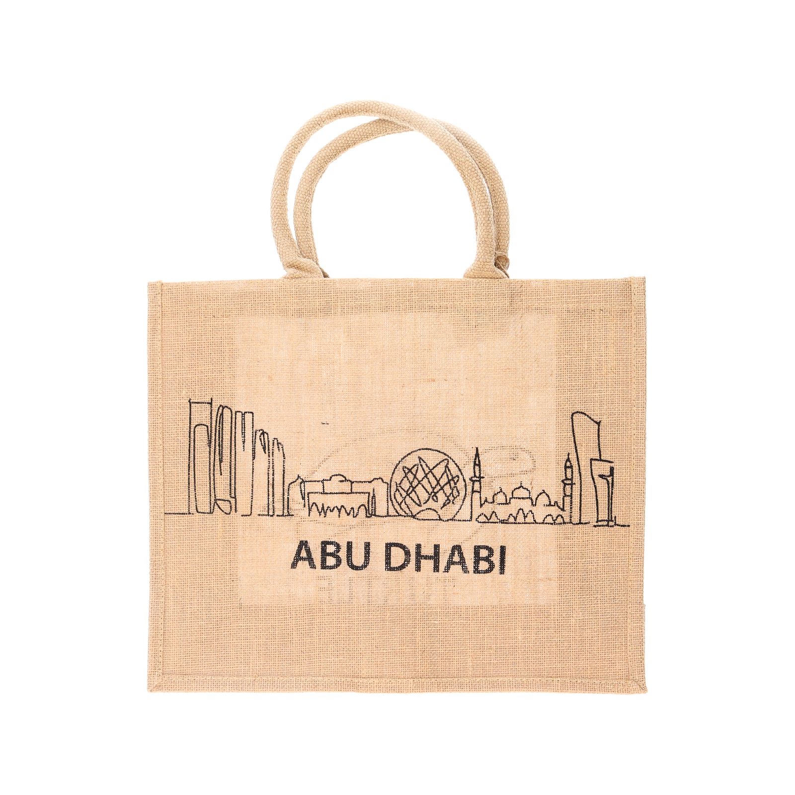 Buy Jute Reusable Bag Abu Dhabi City Turtle Online in UAE Talabat UAE