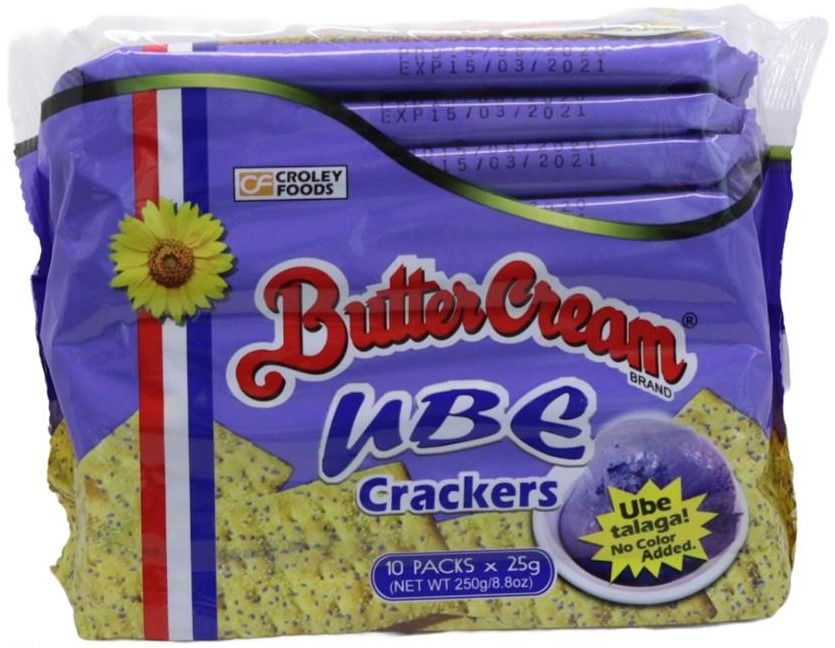 Buy Croley Foods Butter Cream Cracker Ube Flavour 10 x 25 g Online in