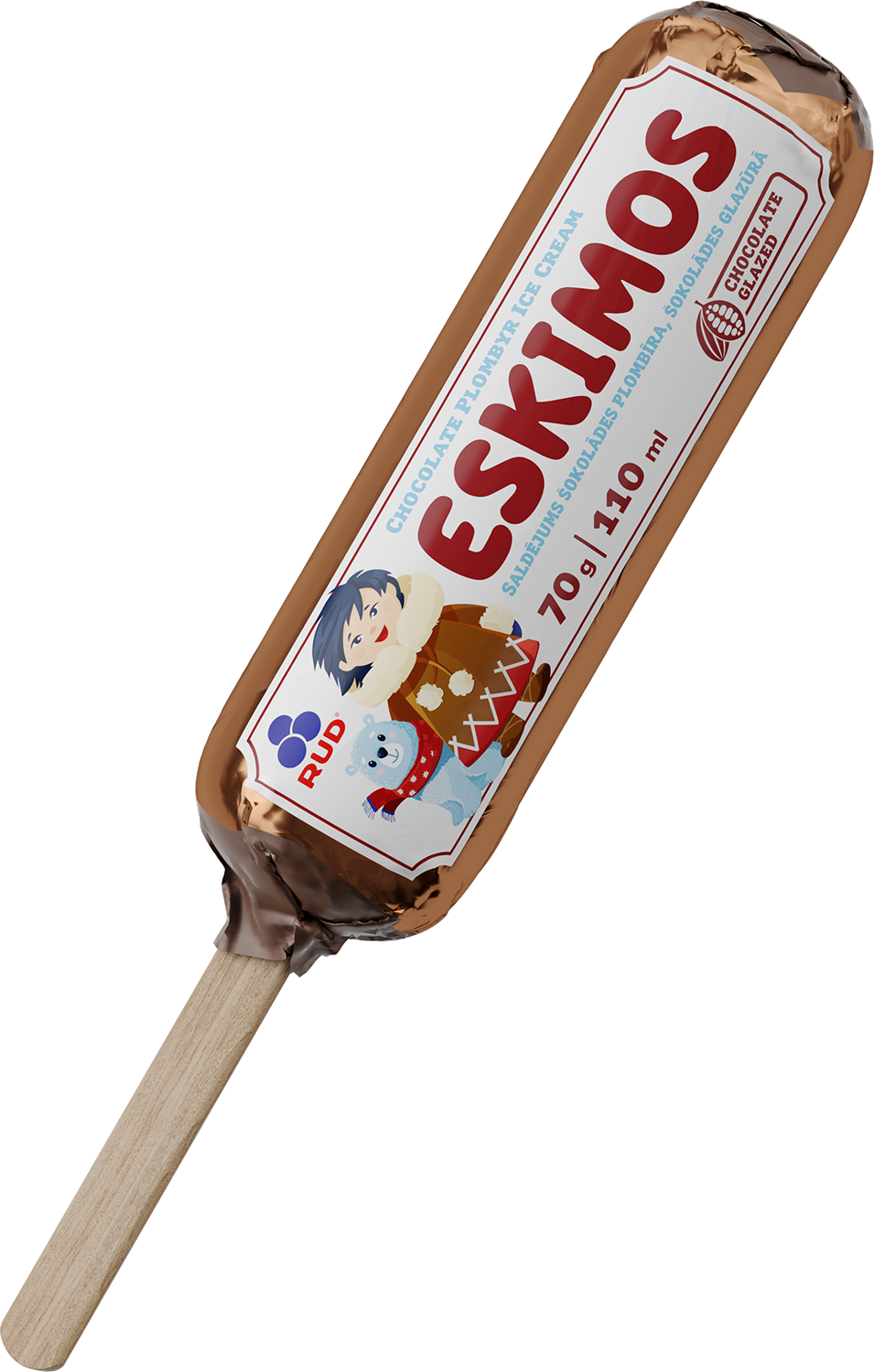 Buy RUD Eskimos Chocolate w/ Chocolate Glazed Plombir Ice Cream Stick