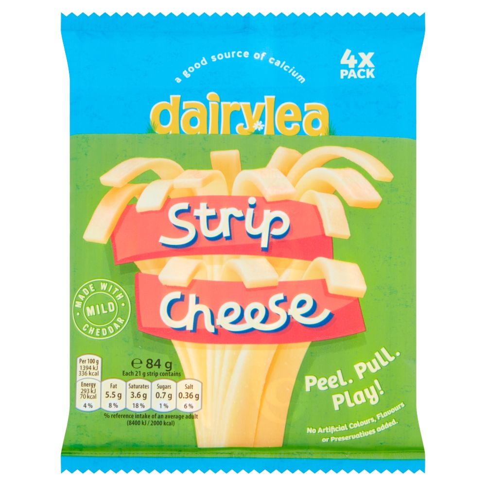 Buy Dairylea Strip Cheese Original 4X21G Online in UAE | Talabat UAE