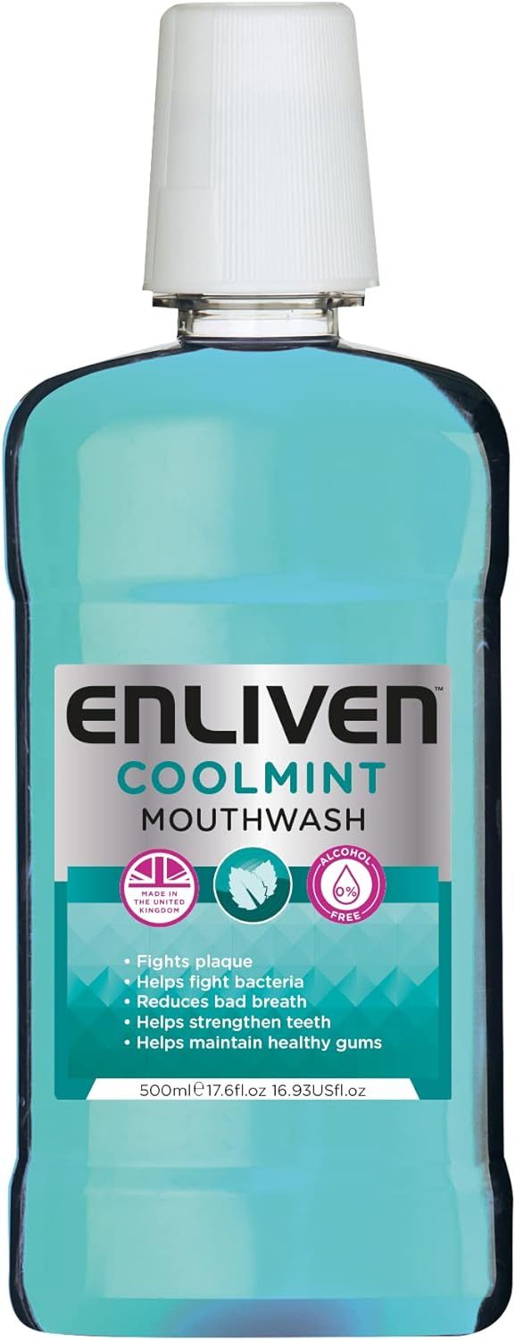 Buy Enliven Cool Mint Mouthwash, 500ml Online in UAE | Talabat UAE