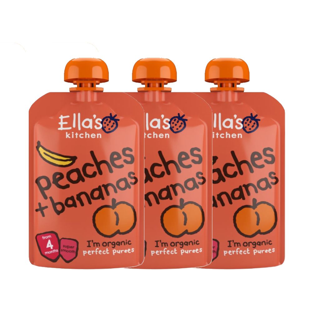Buy Ella's Kitchen Peaches & Bananas 120 g x 3 Pcs Online in UAE