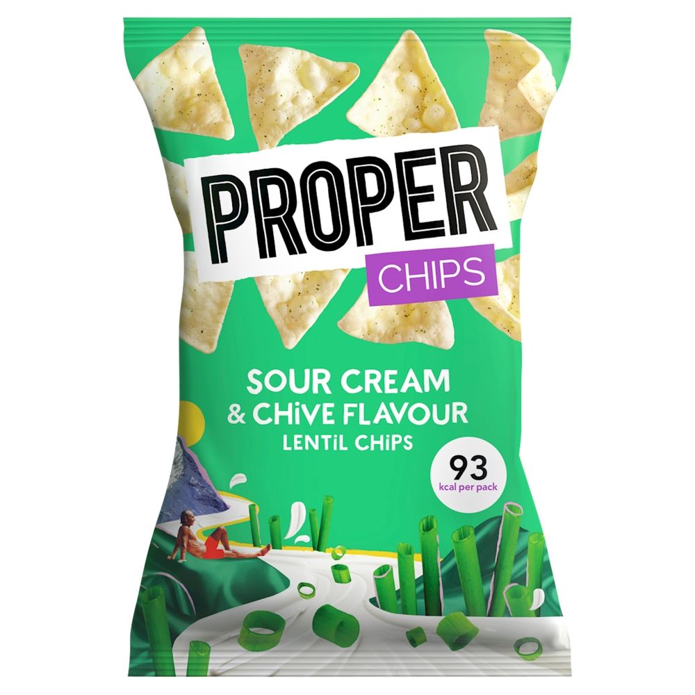 Buy Proper Lentil Chips Sour Cream Chive, 20g Online in UAE | Talabat UAE