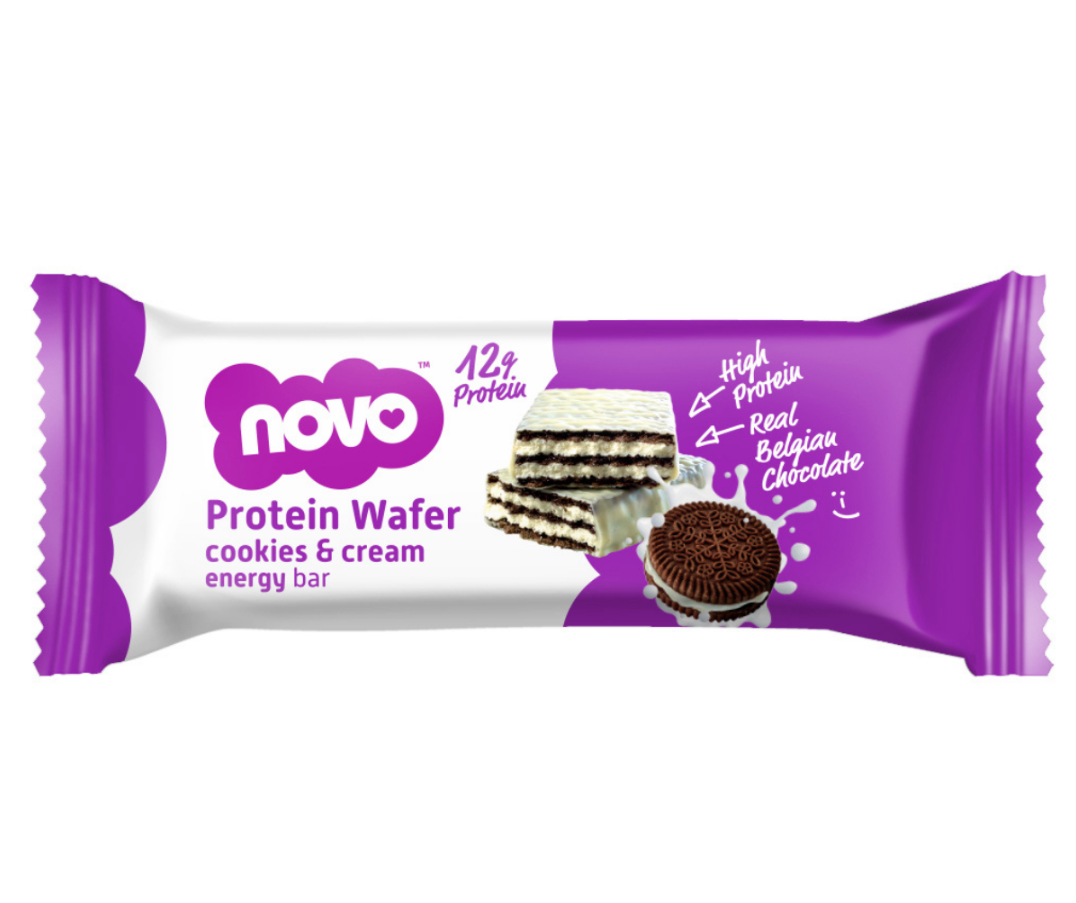 Buy Novo Protein Wafer Bar Cookies And Cream 40 G Online In Uae Talabat Uae 3011