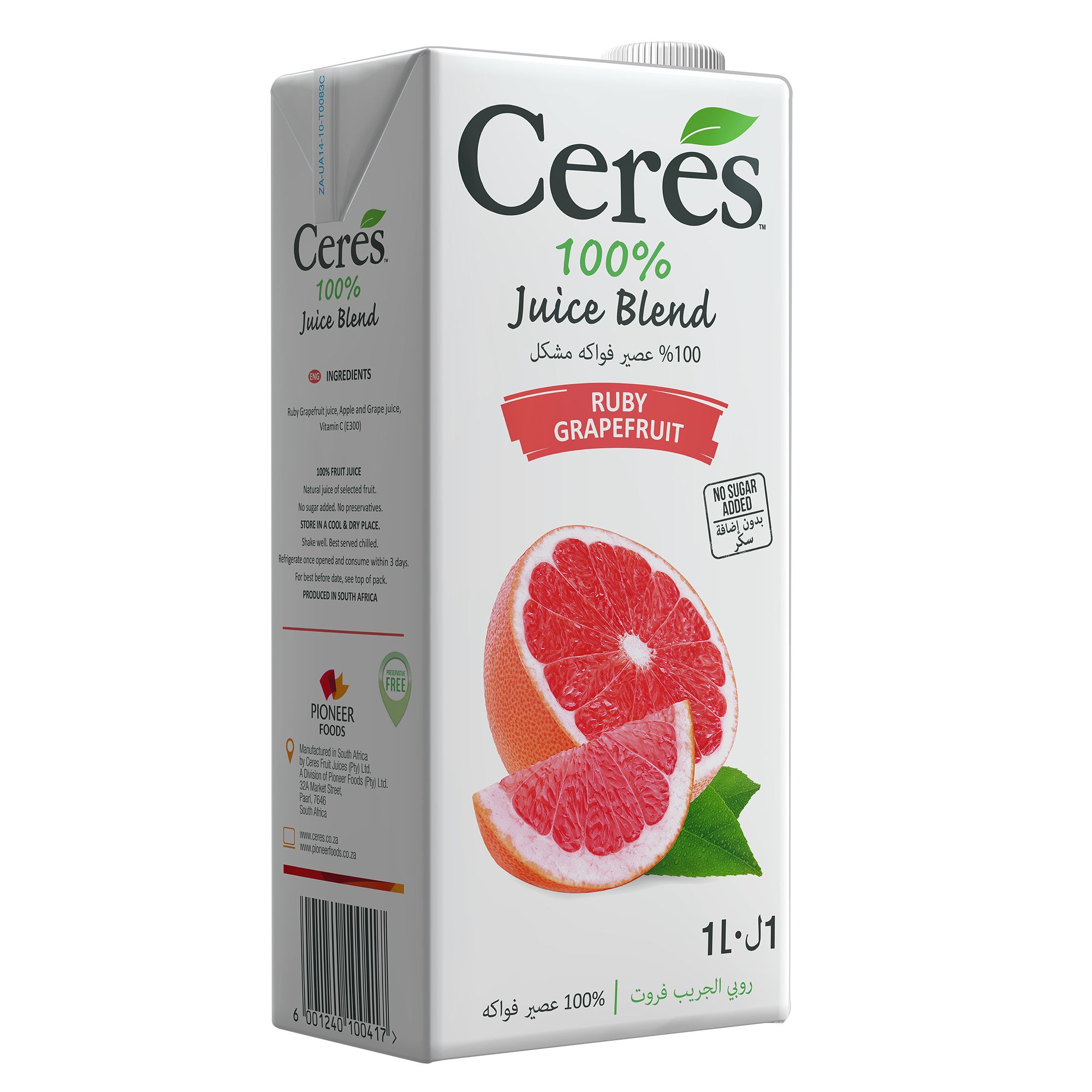 Buy Ceres 100 Natural Ruby Grapefruit Juice Blend 1L Online in UAE