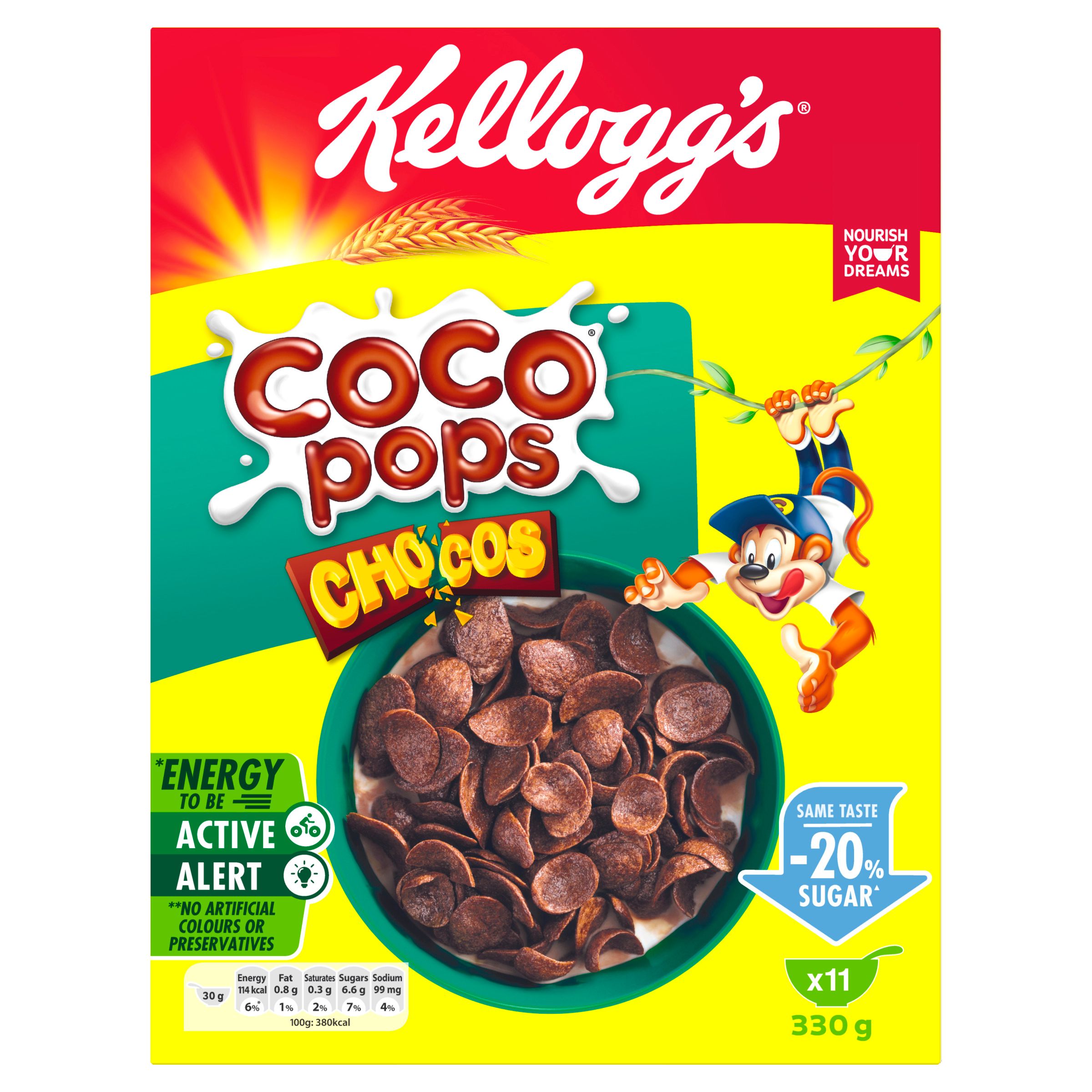 Buy Kellogg's Coco Pops Chocos Pack, 330g Online in Egypt | Talabat Egypt