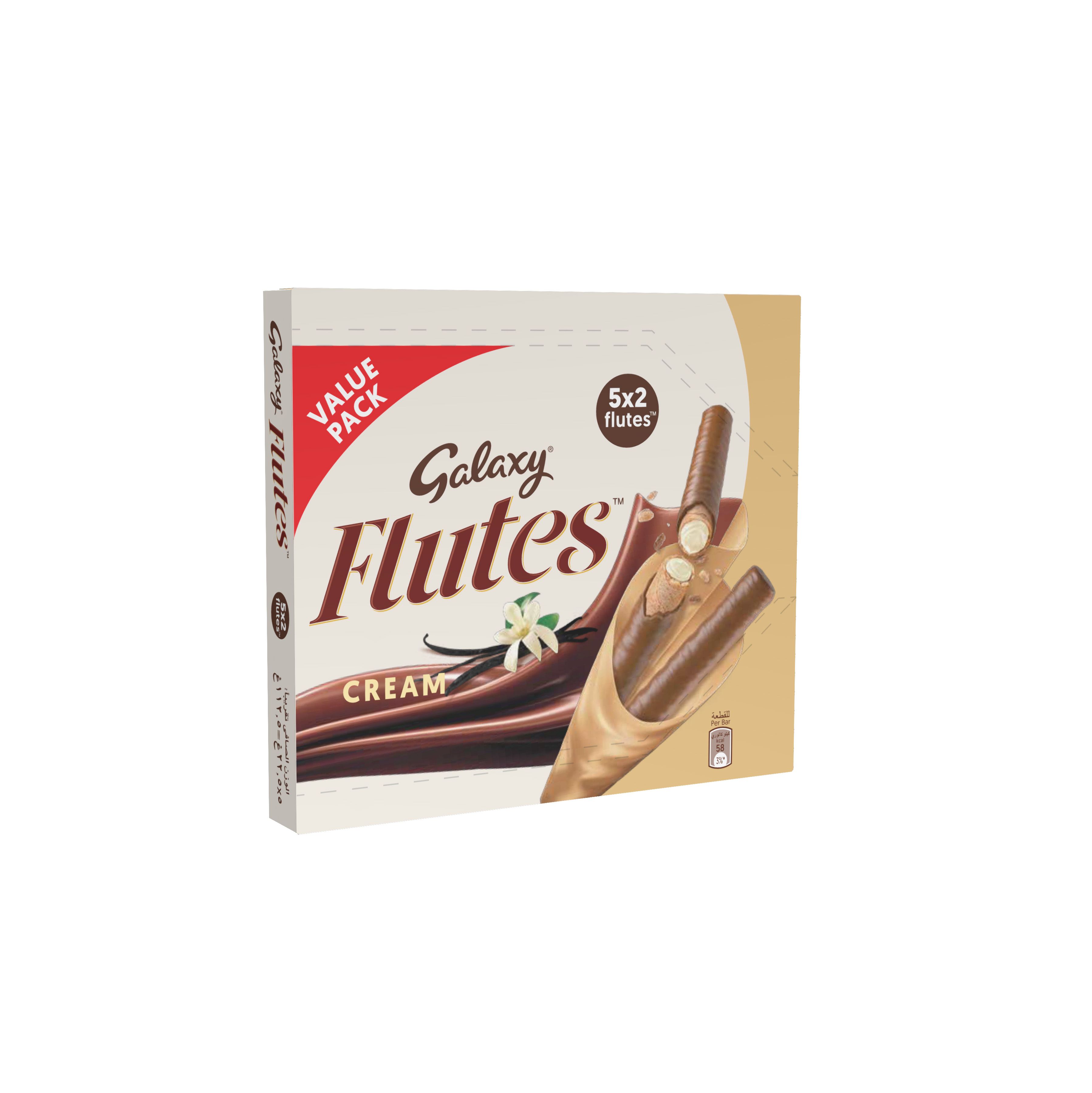 Buy Galaxy Flutes Cream Multipack 22.5 g x 5 Online in UAE | Talabat UAE